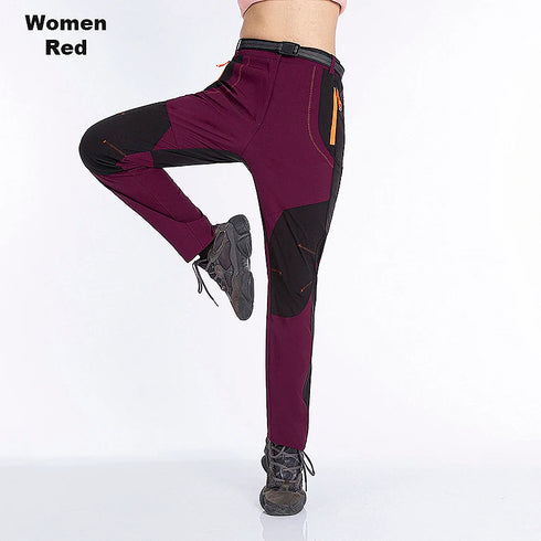 Women's Thick Fleece Winter Hiking Pants