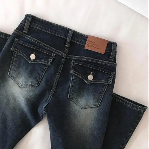 Low Waist Flared Jeans for Women