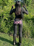 Casual Leopard Print Zip-Up Top and Trousers Set