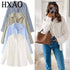 Elegant Oversized Button-Up Blouse for Women