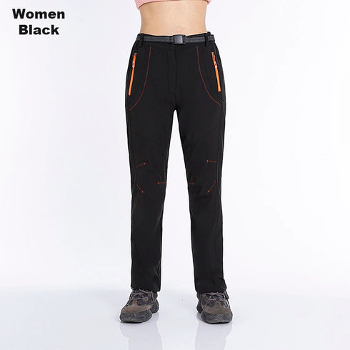 Women's Thick Fleece Winter Hiking Pants