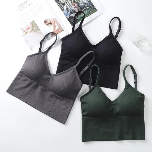 Seamless Vintage Crop Top for Women