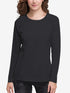 Women's Solid Colour Crew Neck Long Sleeve T-Shirt