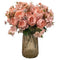 Simulated Peony Bouquet - Silk Artificial Flowers
