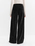FSLE High-Waisted Straight-Leg Knit Trousers