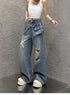 Chic Wide Leg Denim Jeans for Women