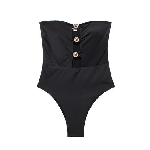 Black Off-Shoulder Bodysuit for Summer Nights