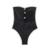 Black Off-Shoulder Bodysuit for Summer Nights
