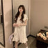 White Knee-Length Summer Nightgown for Women