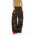 ZHIZOU Women's High Waist Camouflage Cargo Pants