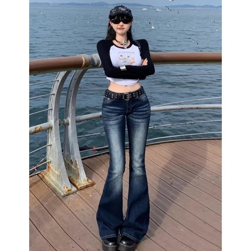 High Waist Flared Women's Jeans