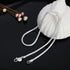 925 Sterling Silver Solid Snake Chain Necklace 40-75cm