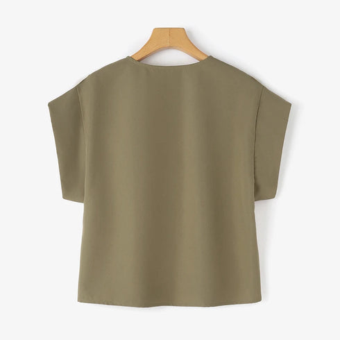 ZANZEA Women's Floral Short Sleeve Blouse