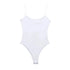 TRAF White & Black Sleeveless Bodycon Bodysuit