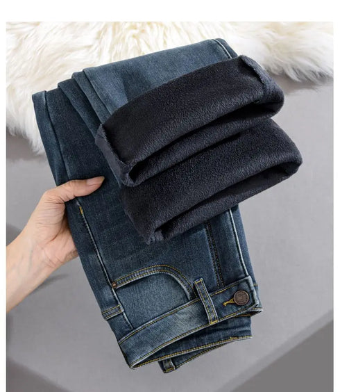 High Waist Flared Jeans for Women - Grey Stone