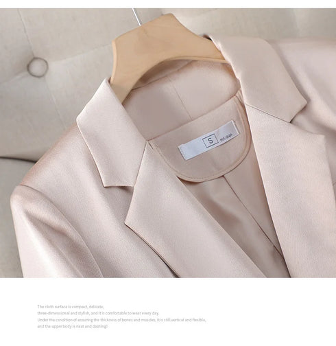 Red Slim Fit Blazer for Women