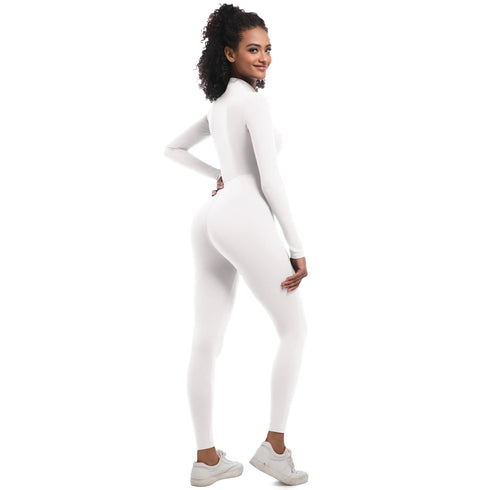 Women's Seamless Long Sleeve Sports Bodysuit
