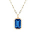 Retro Hip-hop Multicolour Crystal Pendant Necklace for Women