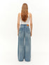 DUSHU Ripped Wide-Leg Denim Jeans