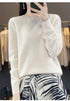 100% Merino Wool Long Sleeve Sweater for Women