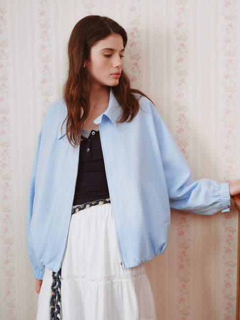French Barn-Style Oversized Short Jacket for Women