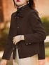 Classic Solid Woolen Coat for Women