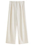 FSLE High-Waisted Straight-Leg Knit Trousers