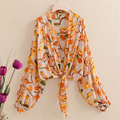 Women’s Summer Kimono Cardigan in Mesh Chiffon