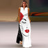 Elegant V-Neck Sleeveless Floral Long Dress