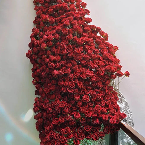 20 Pcs Artificial Velvet Silk Rose Bouquet