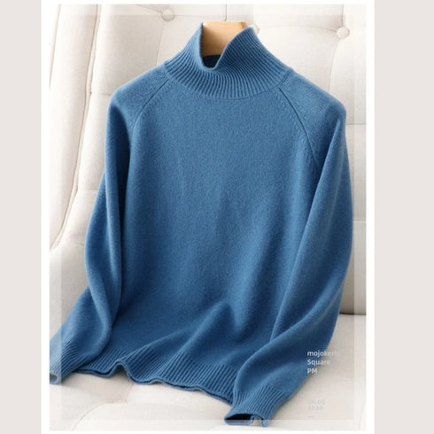 Women's Turtleneck Cashmere Blend Sweater