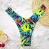 Floral Print V Shape Bikini Bottom