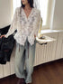Vintage Summer Lace Blouses Women See Through Sheer Long Sleeve Sun Shirts Korean Style Casual Sun Protection Sexy Ladies Tops