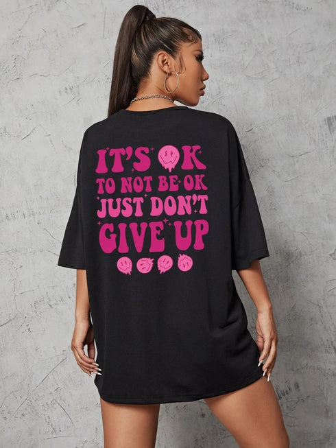 Women’s Casual Breathable T-Shirt with Inspirational Quote