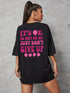 Women’s Casual Breathable T-Shirt with Inspirational Quote