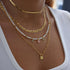 Summer Multilayer Handmade Necklace with Crystal Pendant