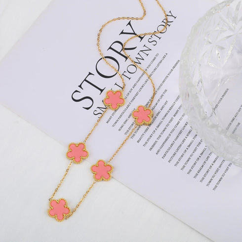 Stainless Steel Adjustable Clover Bracelet for Women