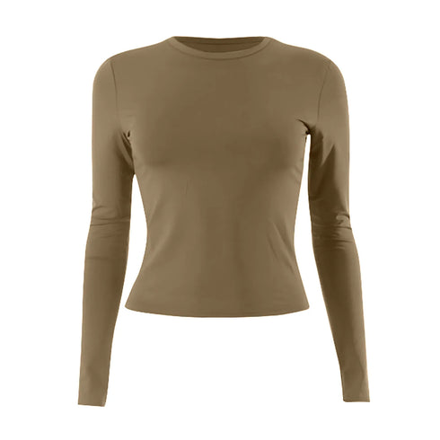 Slim Fit Long Sleeve T-Shirt for Women