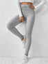 Stylish Ribbed Knitted Base Layer Leggings for Women