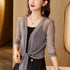 Trendy Lace Short Jacket with Half Sleeves