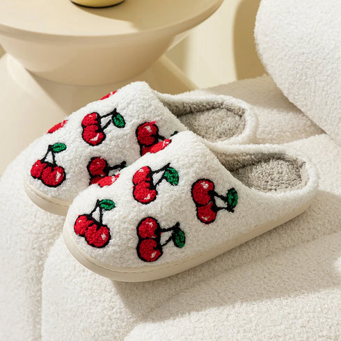 Cute Fruit Women’s Slippers - Winter Indoor Comfort