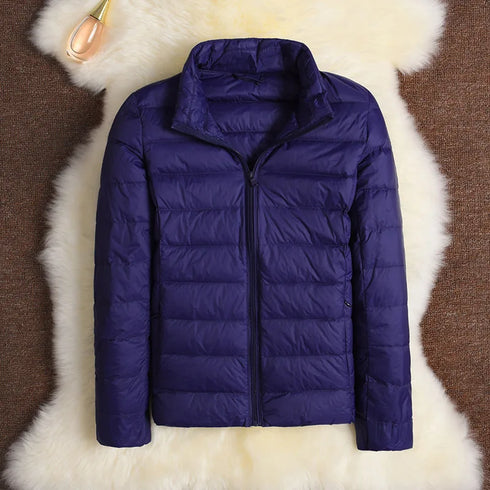 Women’s Slim Fit Stand Collar Puffer Jacket - 11 Colours