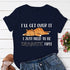 Whimsical Sleepy Ginger Cat Graphic Tee for Women