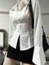 Slim Fit Flared Sleeve Women's Blouse
