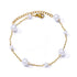 Elegant Zircon Flower Charm Bracelet for Women