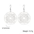Skyrim Metatron Cube Dangle Earring Spiritual Jewelry for Women
