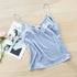 Chic Satin V-Neck Tank Top for Summer