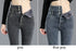 High-Waisted Fleece-Lined Slim Jeans for Women