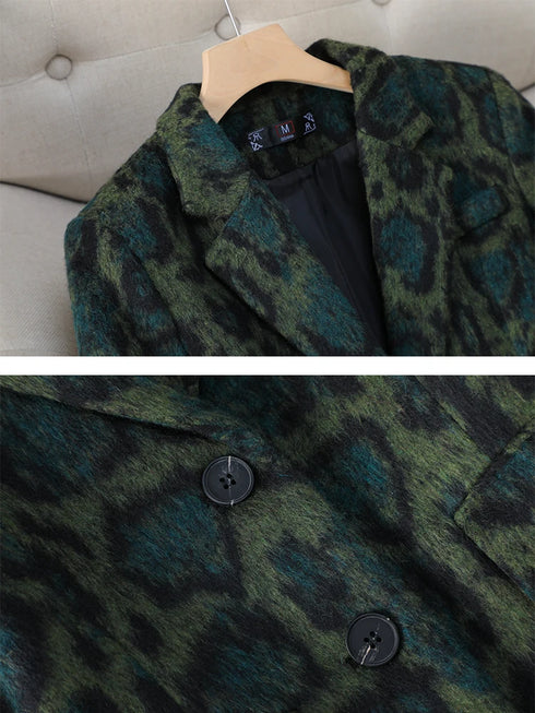 Casual Ladies Blazer in Coffee Green