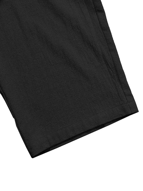Plus Size Solid Drawstring Women's Ankle-Length Pants